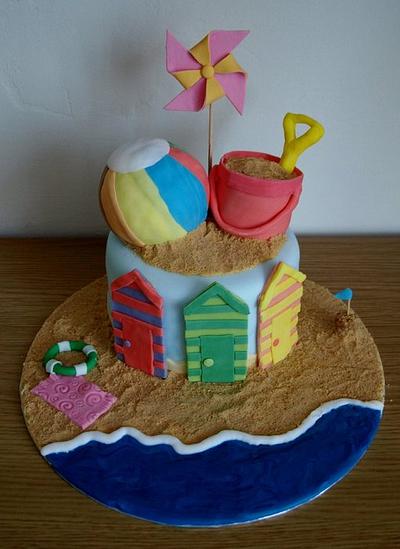 Day at the Beach Cake  - Cake by Cathy's Cakes