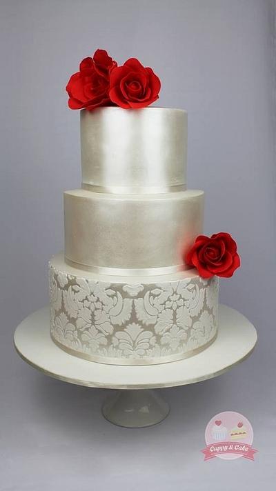 My first wedding cake - Cake by Cuppy & Cake