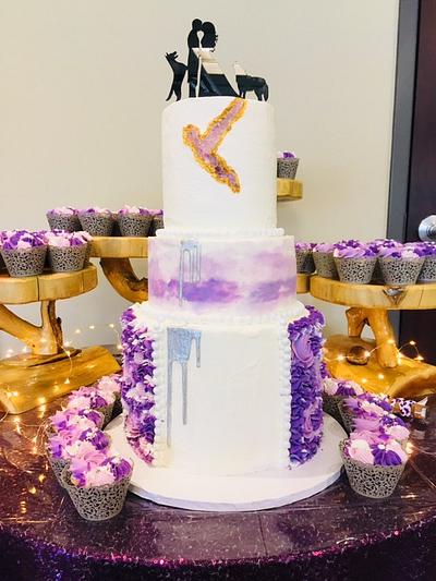 T&J wedding cake - Cake by Bevy