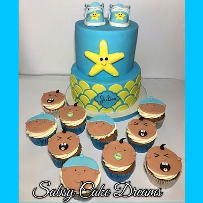 Babyshower cake and cupcakes - Cake by Sabsy Cake Dreams 