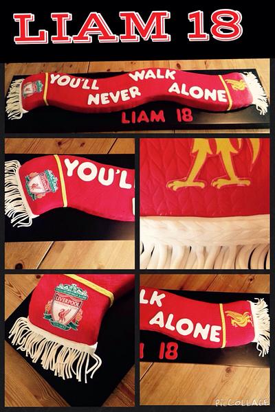 Liverpool scarf - Cake by Gwendoline Rose Bakes