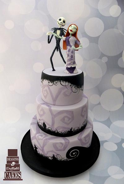 Jack Skellington and Sally - Cake by Dragons and Daffodils Cakes