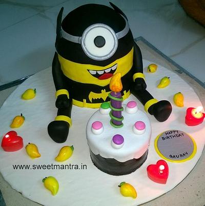 Batminion cake - Cake by Sweet Mantra Homemade Customized Cakes Pune
