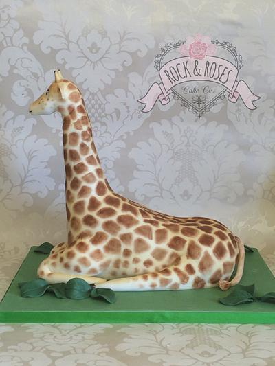 Giraffe  - Cake by Rock and Roses cake co. 