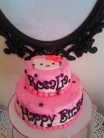 Hello Kitty cake  - Cake by Angelica (Angie) Zamora 