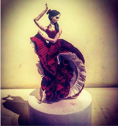 A flamenco dancer - Cake by The Hot Pink Cake Studio by Ipshita
