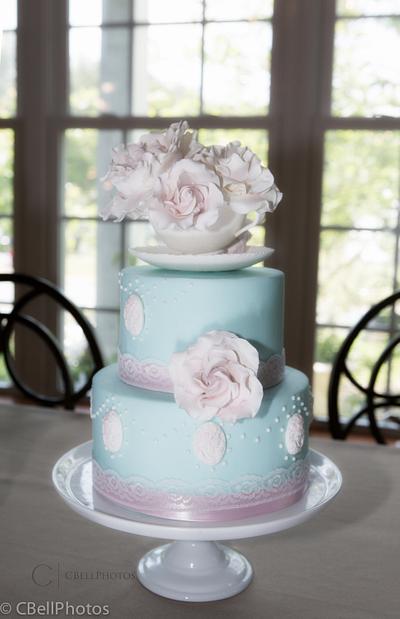 Vintage Teacup Wedding Cake - Cake by Rebekah Naomi Cake Design