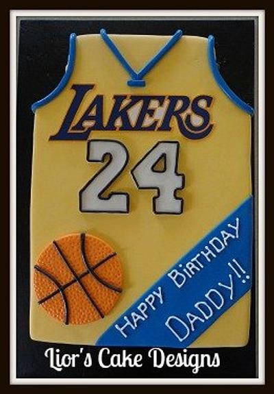 Lakers - Cake by Lior's Cake Designs