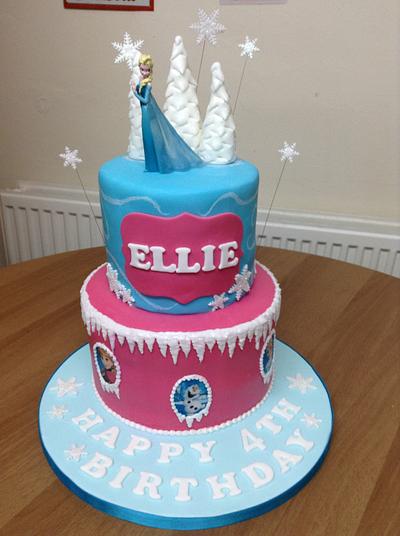 Frozen Cake - Cake by Charlene - The Red Butterfly Bakery xx