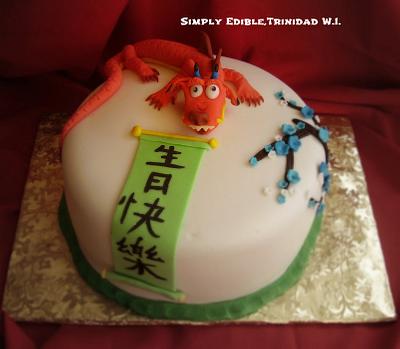 Mushu Dragon Theme Cake - Cake by Shelly-Anne