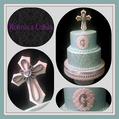 Baptism cake - Cake by Rosalynne Rogers