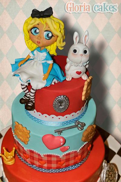 Alice in Wonderland Cake - Cake by GloriaCakes