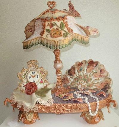 My lamp cake!!  (Victorian style) - Cake by silvia ferrada colman