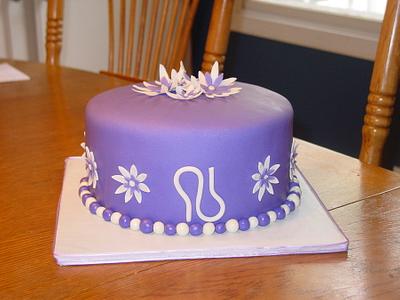 Alzheimers Association Cake - Cake by Sara's Cake House