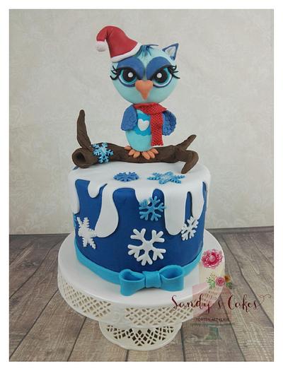 Christmas Owl  - Cake by Sandy's Cakes - Torten mit Flair