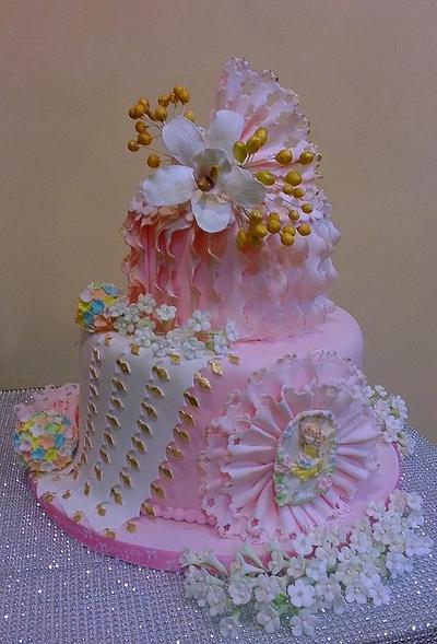 Pink Birthday Cake - Cake by Anna