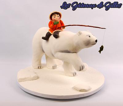 Polar bear and kid. Orlando Satin ice competition - Cake by Gil