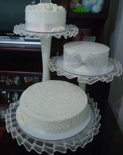 Monogram Wedding Cake - Cake by Venelyn G. Bagasol