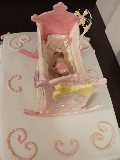 Baby Girl shower cake - Cake by Nancy T W.