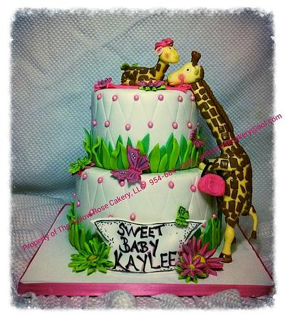 Mommy Giraffe Love - Cake by The Yellow Rose Cakery, LLC