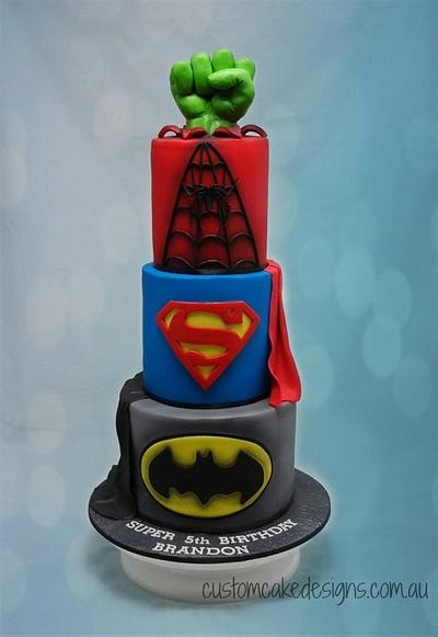 Superhero Cake - Cake by Custom Cake Designs