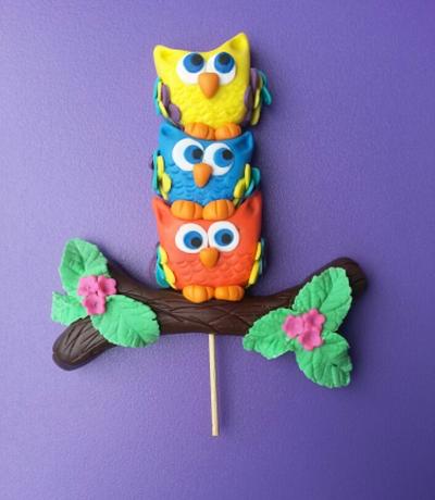 Owls. Fondant Cake Topper - Cake by Amazing Cake Topper