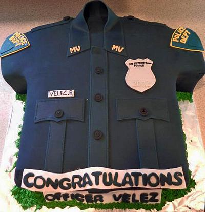 Police Shirt Cake - Cake by Karen