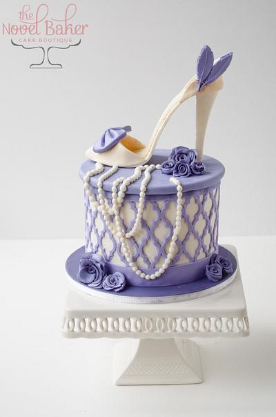 Lavender High Heel (166) - Cake by The Novel Baker