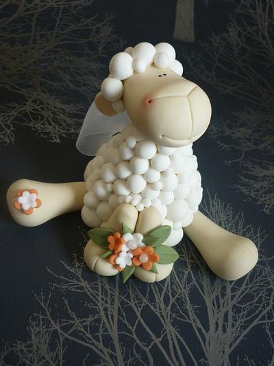 Sheep wedding cake toppers - Cake by Isabelle Bambridge