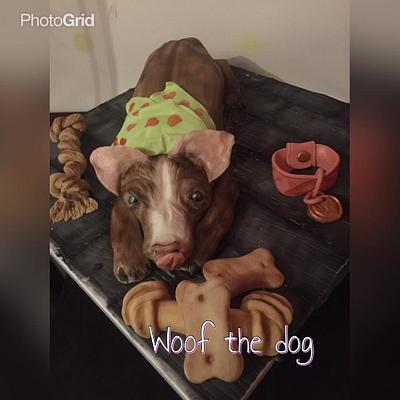 Woof the dog - Cake by Blueeyedcakegirl