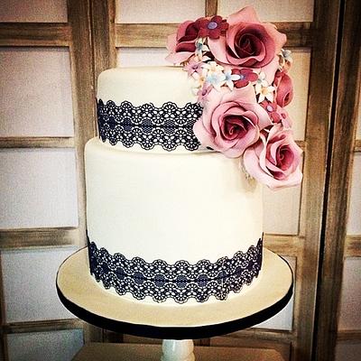 Roses Wedding Cake - Cake by LePetitSucreme