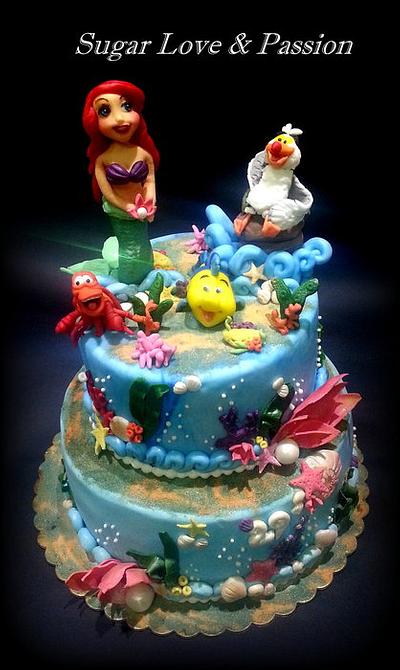 Little mermaid themed cake - Cake by Mary Ciaramella (Sugar Love & Passion)