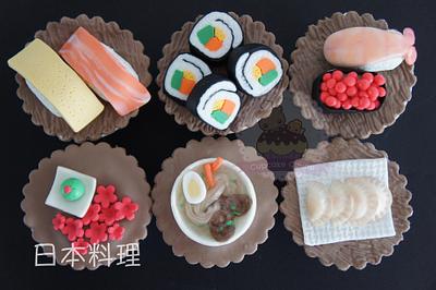 Japanese Cuisine Cupcakes!! - Cake by cupcakechums