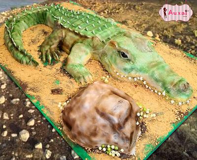 Crocodile cake - Cake by Auxai Tartas