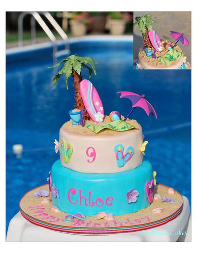 Chloe's Beach Cake - Cake by RedHeadCakes