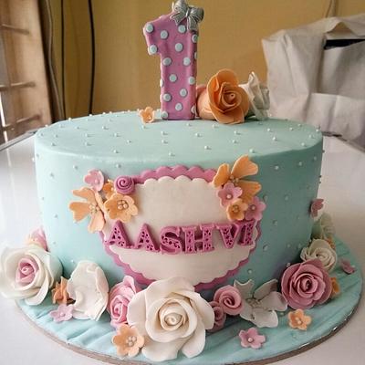 Birthday cake  - Cake by Cupallicakeku 