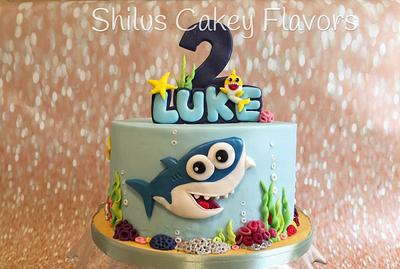 Baby shark cake - Cake by Shilus Cakey Flavors 