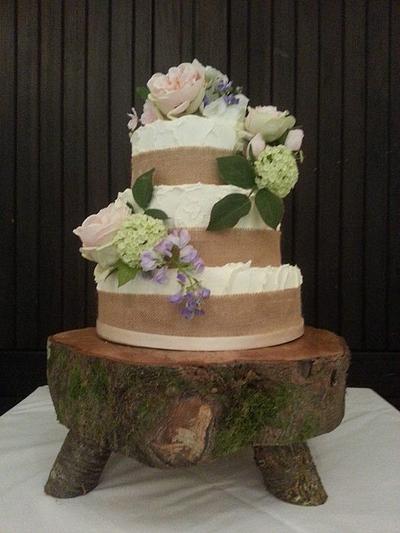 Rustic Wedding Cake - Cake by Suzanne Moloney