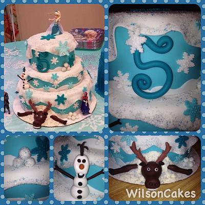 Disney Frozen tiered cake - Cake by Wilson Cakes