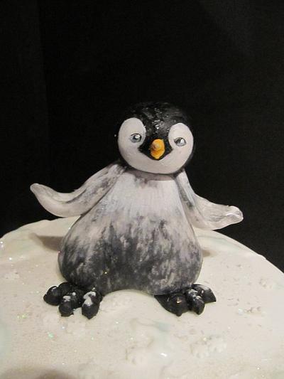 Penguin birthday cake  - Cake by d and k creative cakes