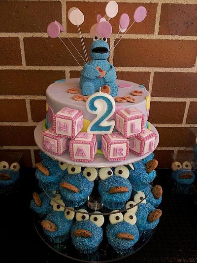 Cookie Monster - Cake by Julie's Heavenly Cakes 