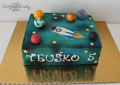 Galaxy - Cake by Cakes by Evička