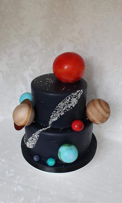 Milky Way and the solar system - Cake by Kateřina Lončáková