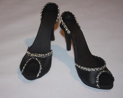 Black Bling Shoes - Cake by Ciccio 