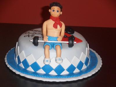 alessio in palestra - Cake by gina Mengarelli 