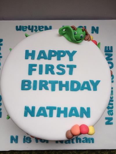 Nathan is One! - Cake by Janet Harbon