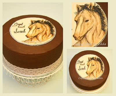 hand painted horse - Cake by edda
