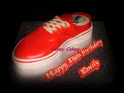 Vans Shoe Cake - Cake by CakeyCakey