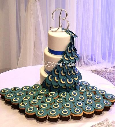 Peacock Wedding Cake - Cake by erivana
