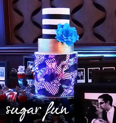 Wafer paper wedding cake - Cake by Sugar Fun Cakes by Diana Vega
